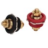 2PCS 3/8in Thru Panel Battery Terminal 250A Black Red Universal
