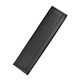 Seat Belt Cover, AUTOXBERT 1 Pcs Car SeatBelt Covers PU Leather Seat belt Strap Cover Soft and Comfortable Seatbelt Harness Pads (Black）
