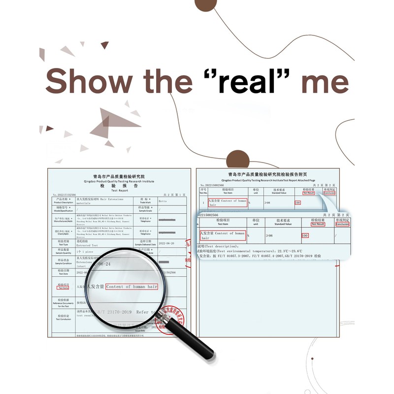 Hetto Human Hair Extensions Clip ins Brown Highlights Real Hair