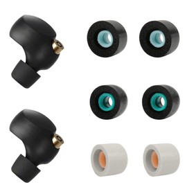 Passgenau Komfortabler Ersatz Memory-Schaum Ohrstöpsel Kompatibel mit WF-1000XM4 Komfortables Ersatzset Comfort-Boosted Premium Memory Foam Earbud Tips Pro-Grade, 3 Paar S/M/L, Schwarz