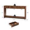 affeivul Entryway Table with Storage, Narrow Console Table with 3