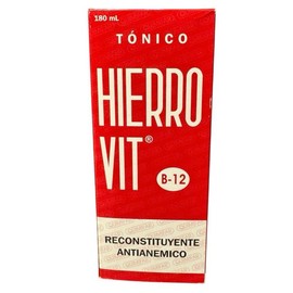 Hierro Vit B12 Reconstituyente Antianémico Tónico – 180 ml Liquid Supplement for Energy, Blood Health, and Immune Support