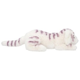 Depesche 12520 TOPModel Fantasy Tiger - Kuscheltier Tiger mit weißem Fell und Glitzeraugen, ca. 50 cm großer Plüschtiger