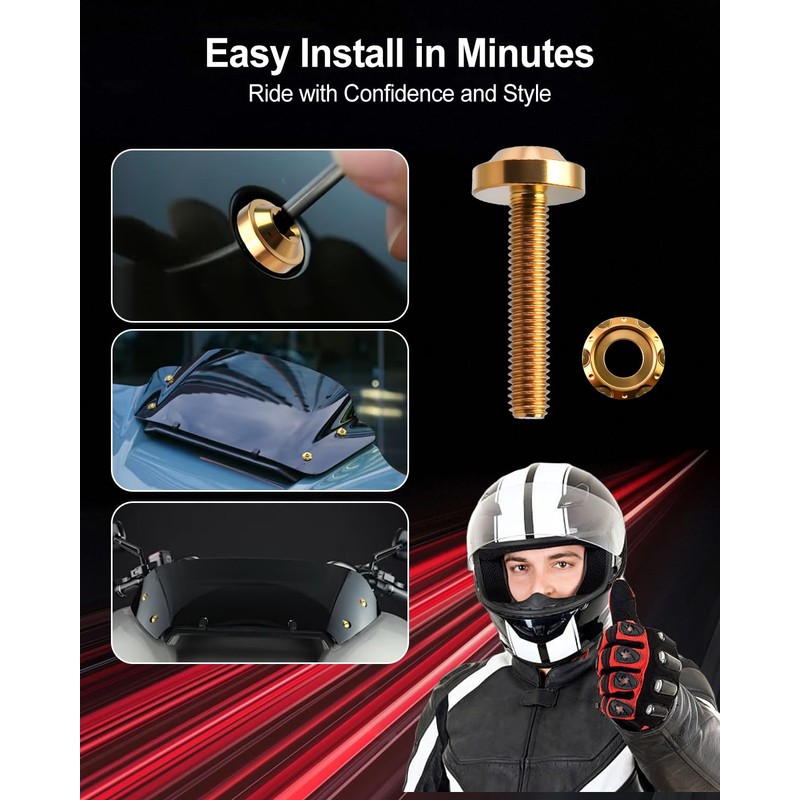 Windshield Screws Fit for Harley Touring FLTRX Road Glide FLTRXS