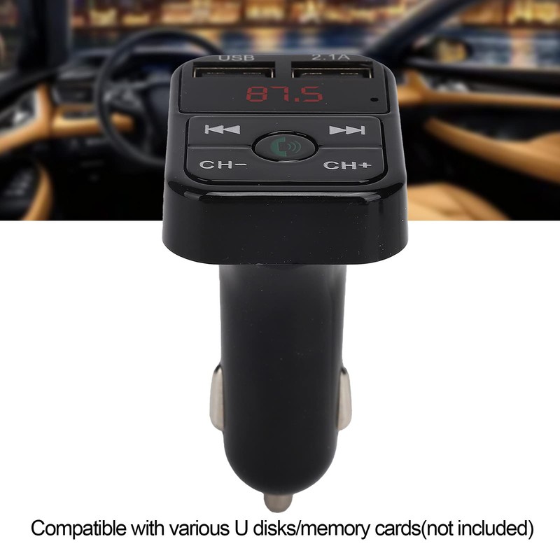 Bluetooth FM Transmitter, Car MP3 Player Bluetooth V5.0 Car Radio