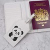 Azeeda 'Happy Panda' Passport Cover & Luggage Tag Travel Set