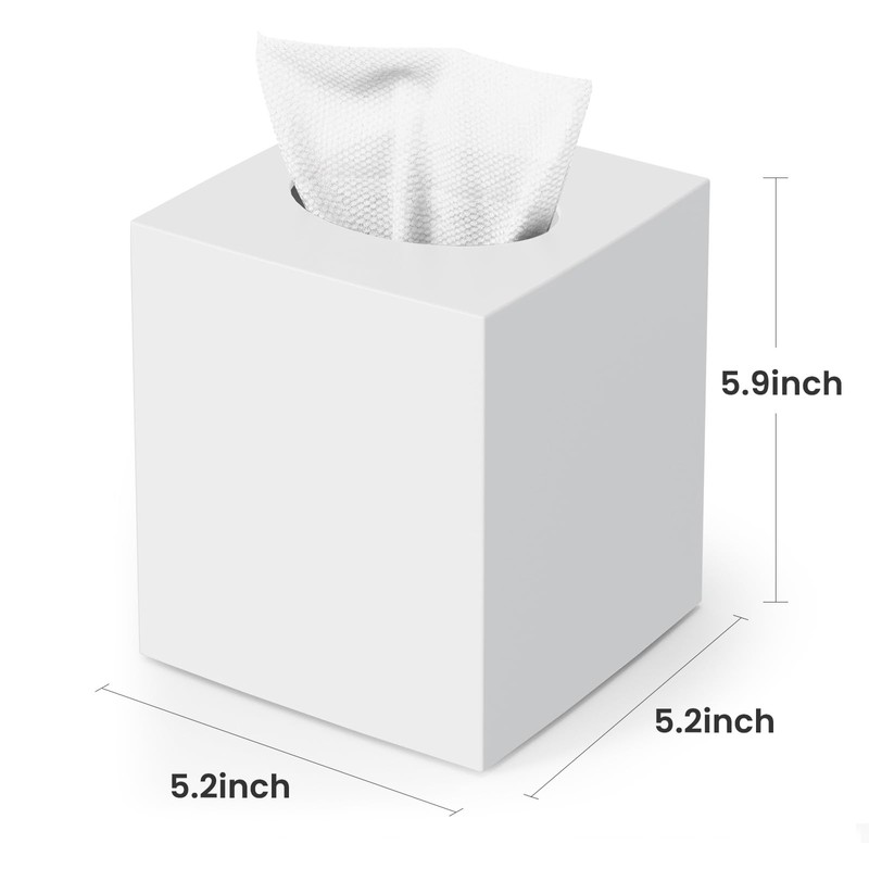 Tissue Box Cover, Square Modern Facial Acrylic Tissue Holder Napkin