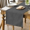 Artoid Mode Grey Table Runner, Autumn Washable Kitchen Dining Table