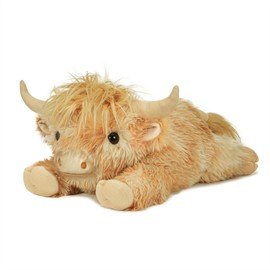 WDXDSOB Highland Cow Stuffed Animal - 18" Gradient Brown Cows Plush Toy Gift for Kids & Adults, Cattle Decorations Pillows Living Room Bedroom