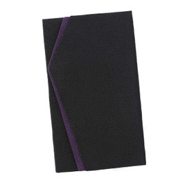 Tamane Fukusa Mourning and Celebration Envelope Purple Black Gold Foil Chiffon Fukusa for Men and Women for Weddings and Funerals Made in Japan (Black x Purple Navy)