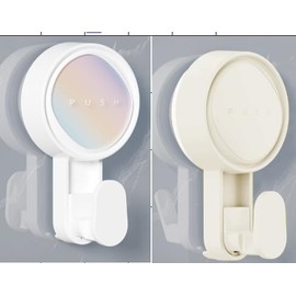 WZHHDM Suction Hooks 4 Packs, Heavy Duty Vacuum Suction Hooks for Hanging, Suction Cup Hooks, Shower Hooks Bathroom Suction Hooks, Suction Hooks for Bathroom Kitchen Towel Robe