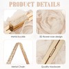 LHHMZ Women Elegant Rose Clutch Flower Evening Bag Bride Wedding