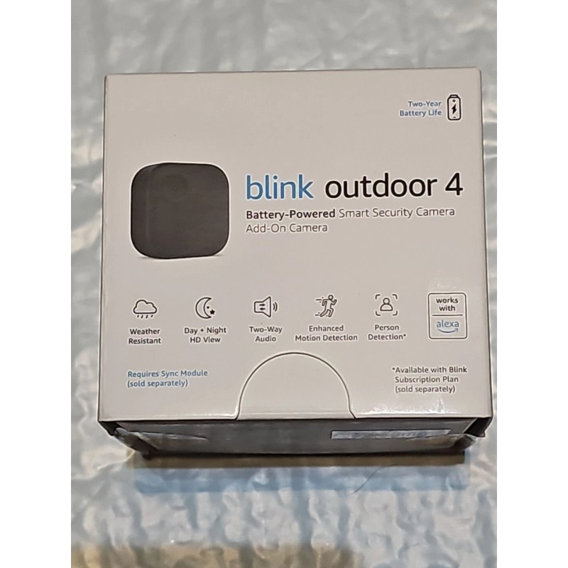 Blink Outdoor 4 4th Gen Wireless Add-On Security Camera (Sync