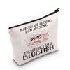 LEVLO Blobfish Cosmetic Makeup Bag Blobfish Lover Gift Blobfish Are