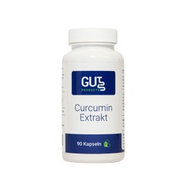 Curcumin Extract Capsules High Dose - 999 mg per Day - High Bioavailability without Piperine - Water Soluble - Vegan - 90 Capsules - Turmeric - GutProducts®