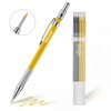 Enhon 2mm Mechanical Carpenter Pencil Set with 12 Marker Refills