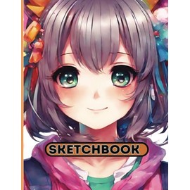 Anime sketch book: Anime Sketchbook | Large 8.5 x 11, 100 pages, Anime Drawing Pad | Manga Sketch Book with Blank Pages for Drawing, Love Manga ... Perfect gift for birthdays and christmas