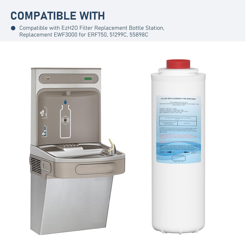 51300C Water Replacement Filter (No Chip) Compatible with Elkay 51300C