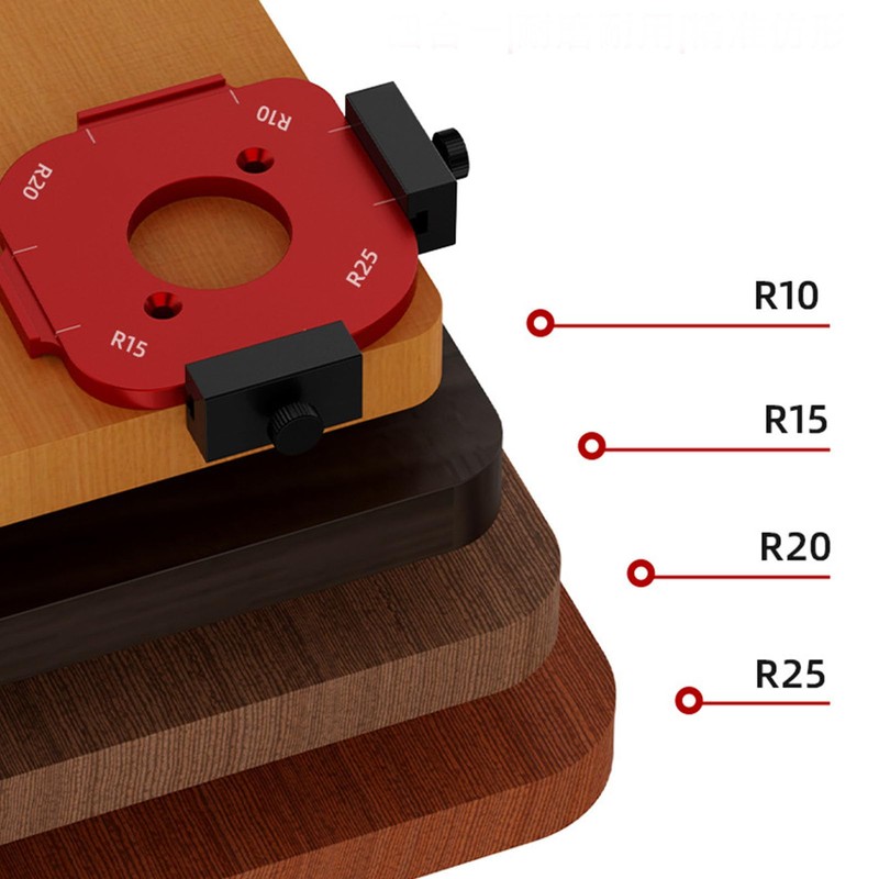 Radius Jig Router Template, Round Corner Radius Template, Table Corner