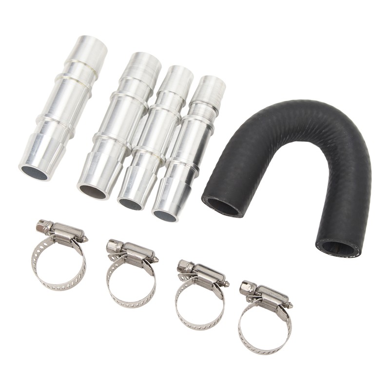Engine Heater Core Bypass Kit 5/8in 3/4in Hose Fitting Aluminum