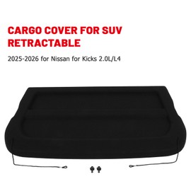 CCIYU Trunk Cargo Cover 2025-2026 for Nissan for Kicks 2.0L
