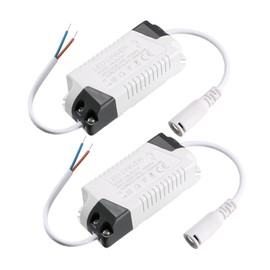 uxcell LED Driver 18-25W Constant Current 300mA High Power AC 85-265V Output 54-87V DC Connector External Power Supply LED Ceiling Lamp Transformer 2Pcs
