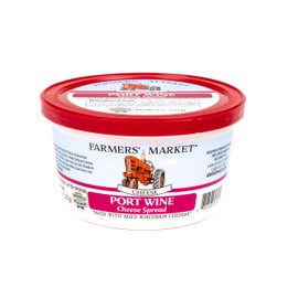Cheese Spread, Shelf Stable, Wisconsin, Great as Snack Dips for Pretzels or Veggies, (1pk, Port Wine)