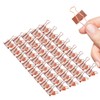 Small Binder Clips 0.75 Inch Rose Gold 40 Pcs, Binder