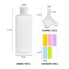 ATBUSS Pack of 4 200 ml squeeze bottles with hinged