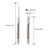 2 Pieces Portable Titanium Toothpicks Telescopic Keychain Toothpicks Metal Pocket