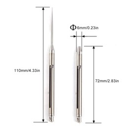 2 Pieces Portable Titanium Toothpicks Telescopic Keychain Toothpicks Metal Pocket Toothpick with Protective Holder Reusable Toothpicks for Picnic Camping Traveling (Silvery)