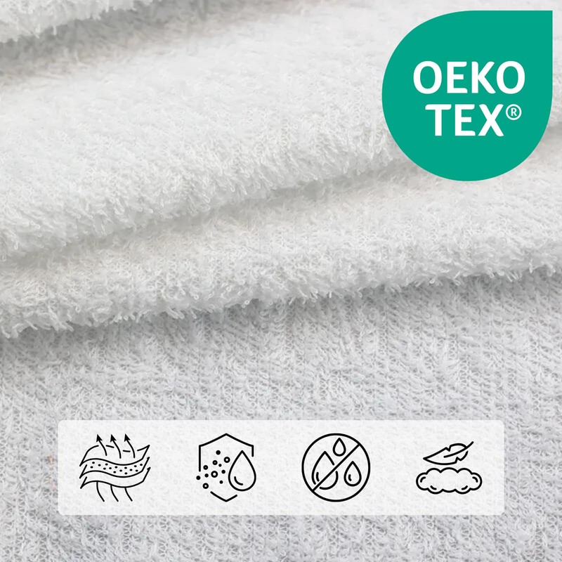 Dolce Vari Permium 100% Waterproof Terry Towel Mattress Protector Topper