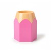 SPHTOEO Cute Pencil Shaped Pen Holder for Desk - Fun