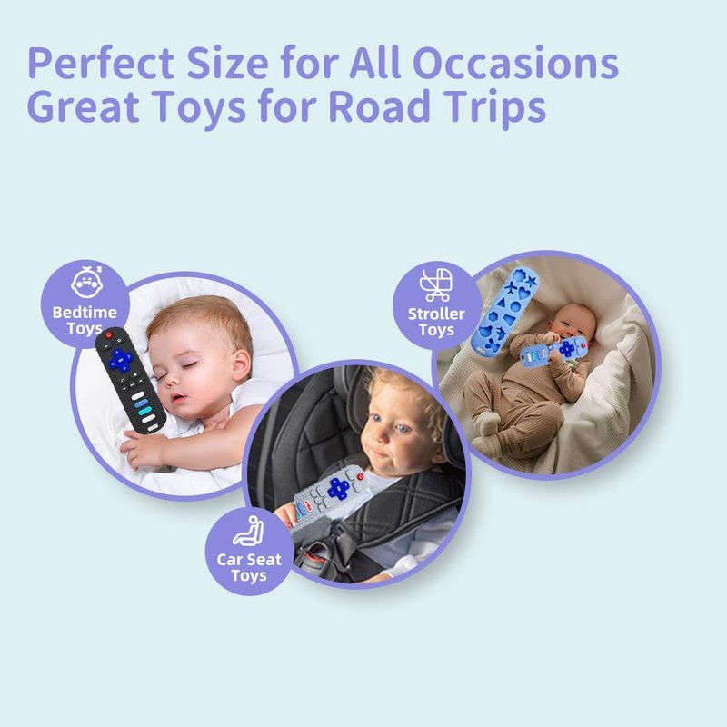Silicone Baby Teething Toys,TV Remote Control Shape Teething Toys,Remote Teether