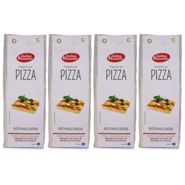 Molino Rossetto Italian Pizza Dough Mix for Gourmet Homemade Pizza Crust 17.6oz (500g) - Pack of 4