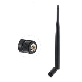 Vecys WiFi Antenna SMA Antenna 2.4 GHz 5 dBi SMA Plug Adapter Black Omnidirectional Antenna Black Compatible with 802.11n / b/g WLAN Card WLAN PCI Cards Wireless Router Bluetooth ZigBee