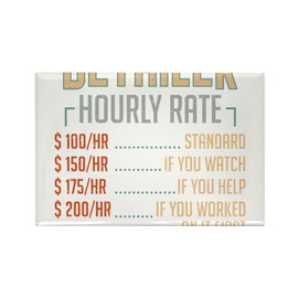 CafePress Auto Detailer Car Detailing Job Hourly Rat Magnets Rectangle Magnet, 3"x2" Refrigerator Magnet