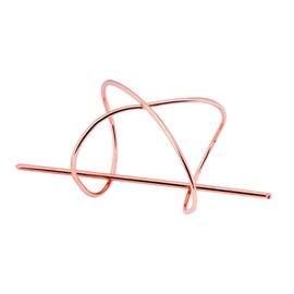 Pack of 1 Elegant Celtic Hairpin, Metal Hair Clips, Pin Bun Holder Clips, Vintage Decorative Hair Accessories, Chinese Hair Clip for Weddings, Parties, Engagement, Work, Rose Gold