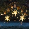 Kingdder 8 Pieces Moravian Star Light LED 3D Star Hanging