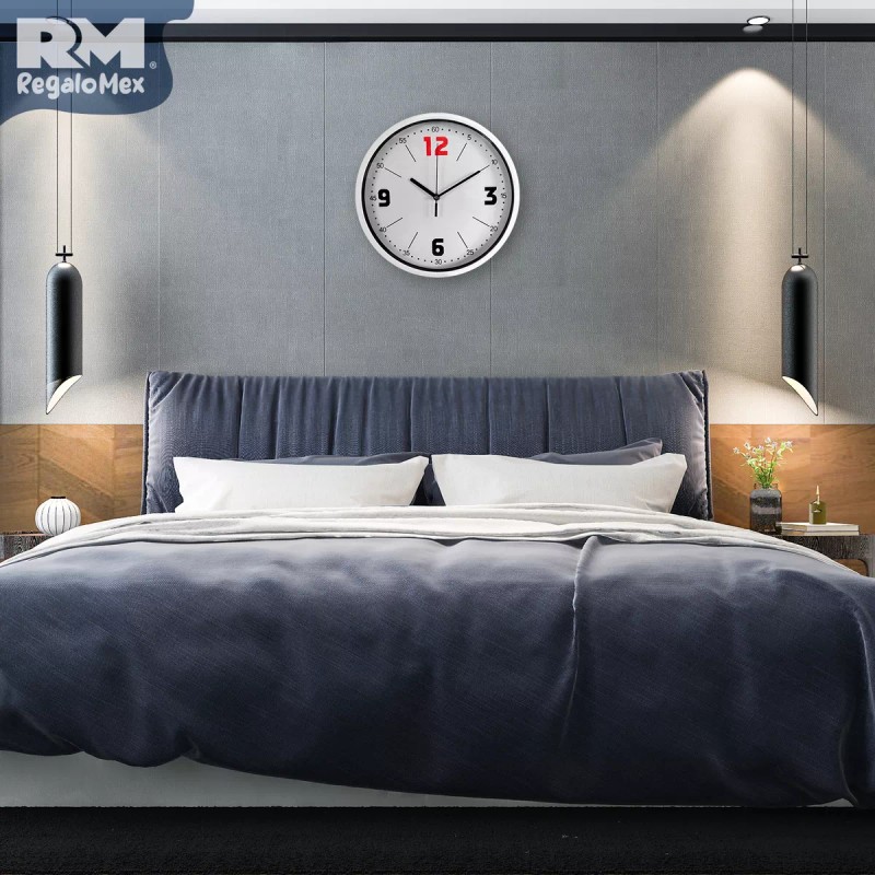 Rm Regalomex Reloj De Pared Plástico Con Segundos Marcados 30