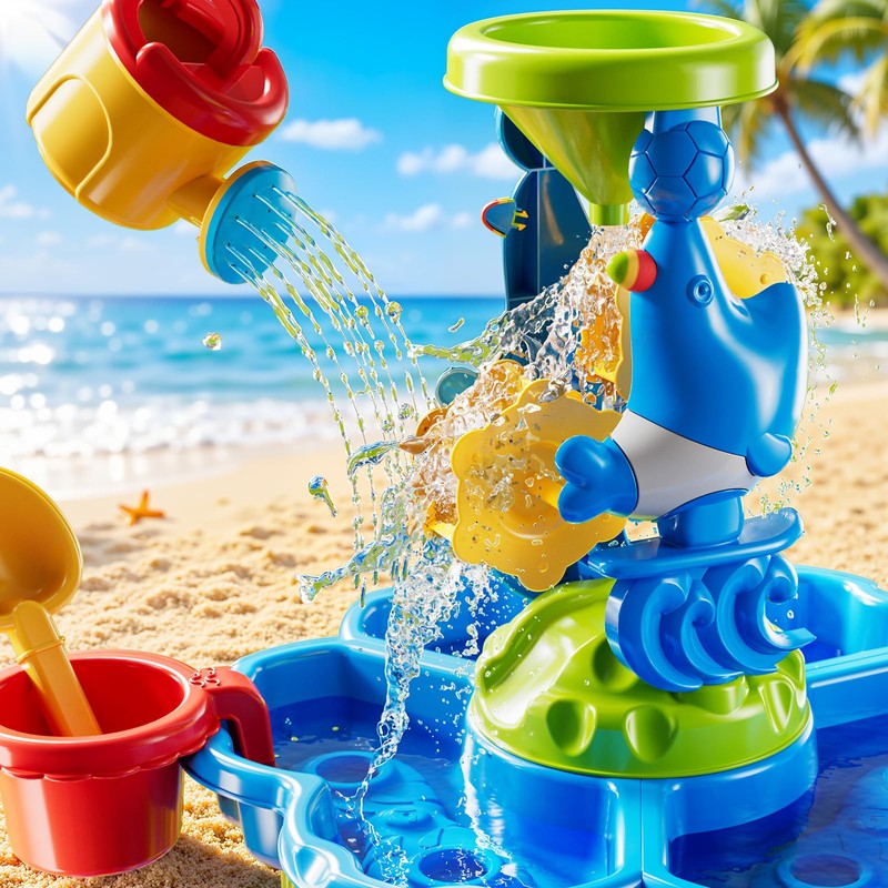 JUKUDAHU Toddler Water Table for Kids Ages 4-8 - Outdoor