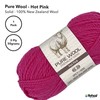 Yatsal 3-Ply Pure Wool 50 g, Hot Pink