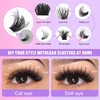 270Pcs Volume Cluster Lashes 100D+120D+150D 12-18mm Individual Eyelash Clusters Extensions