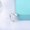 Sterling Silver Urn Ring Cremation Jewelry for Ashes Heart CZ