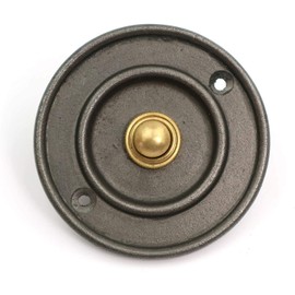 Assorted Collections Traditional Door Bell Push Press Antique Cast Iron 80mm Diameter