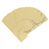 100pcs Adhesive Eyebrow Ruler Disposable Eyebrow Ruler Stencils Eyebrow Guide