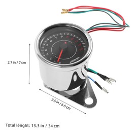 Mikinona Motorcycle Speedometer Digital Tachometer Gauge for Easy Installation Display Sturdy Materials Compatible with Various Motorbikes Accessory for Enhanced Riding Experience
