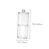 STOBAZA 2pcs Double Layer Cotton Swab Container Gauze Swabs Box