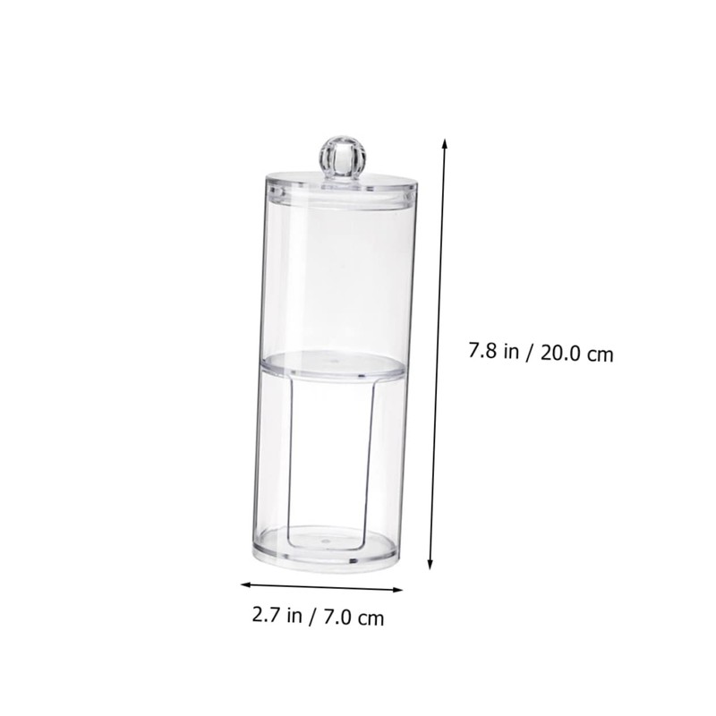 STOBAZA 2pcs Double Layer Cotton Swab Container Gauze Swabs Box