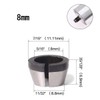 YFFSFDC Collet Chuck for Trimmers, 1/4 inch (6 mm), 0.25